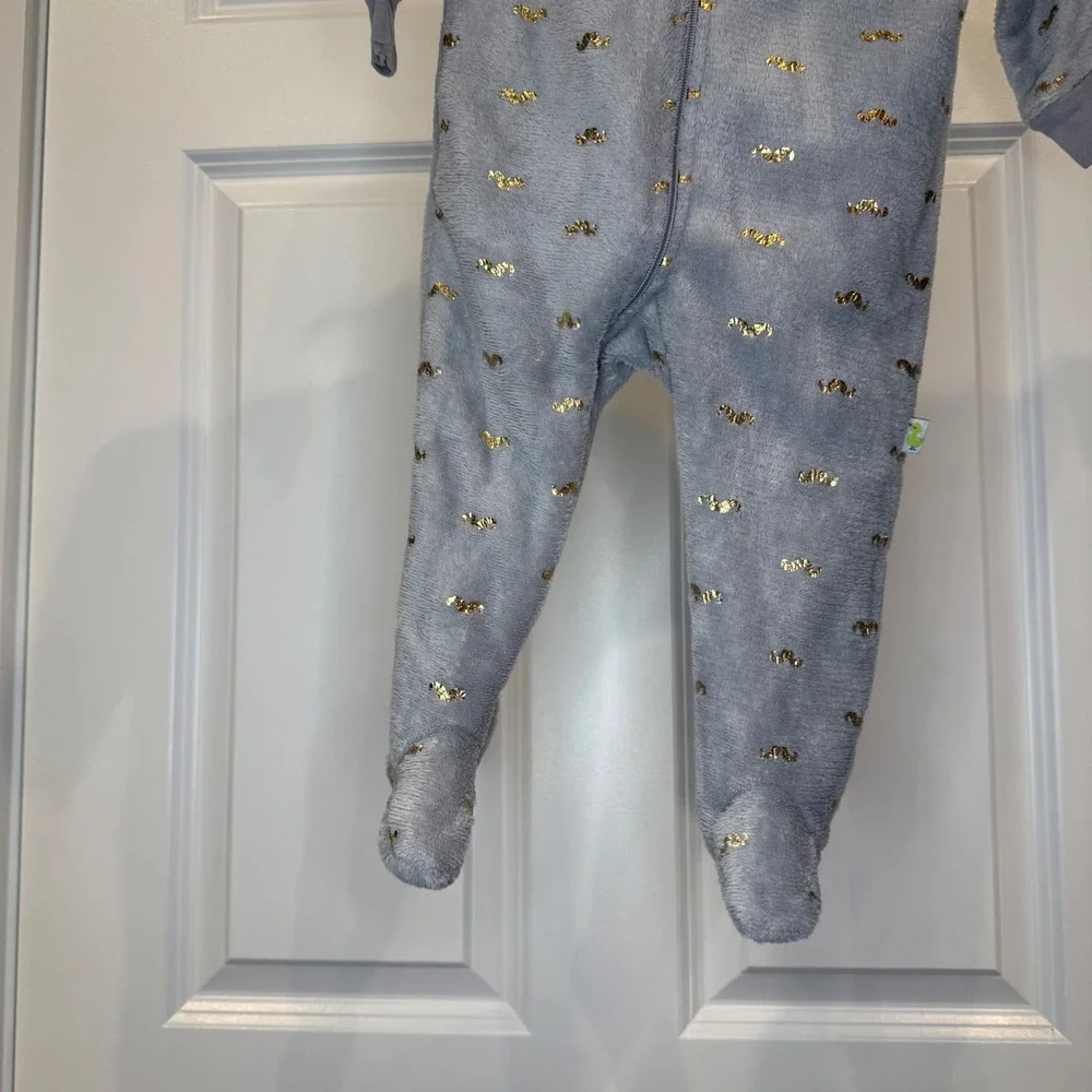 Duck Duck Goose Baby Pajamas Size‎ 6-9M Gray Little Charmer Footed Sleeper